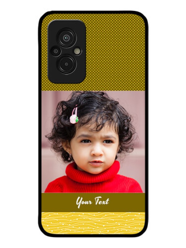 Custom Xiaomi Redmi 11 Prime 4G Custom Glass Phone Case - Simple Green Color Design