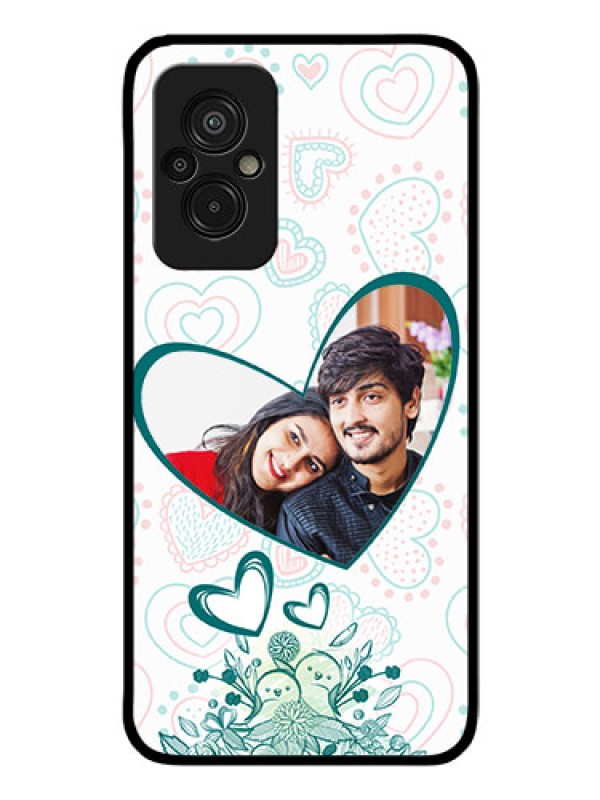 Custom Xiaomi Redmi 11 Prime 4G Photo Printing on Glass Case - Premium Couple Design