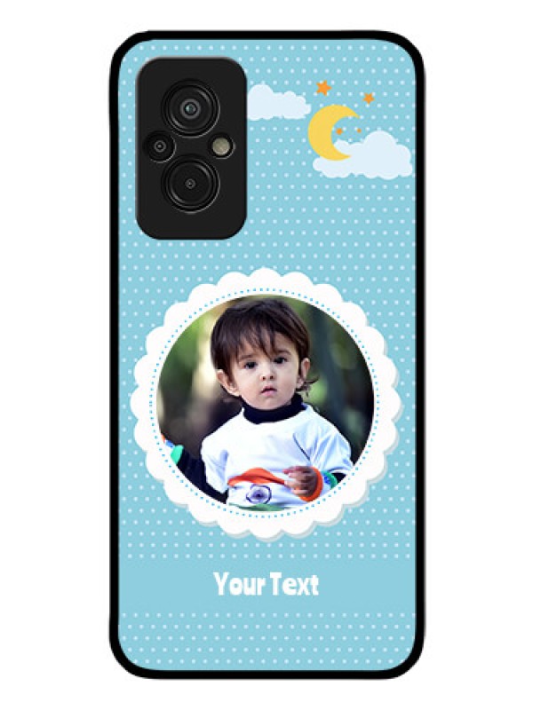 Custom Xiaomi Redmi 11 Prime 4G Personalised Glass Phone Case - Violet Pattern Design