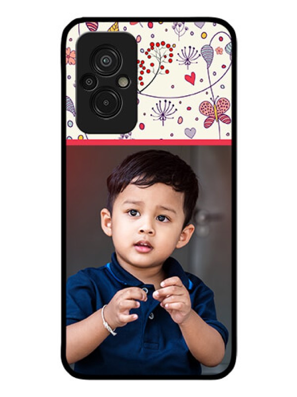 Custom Xiaomi Redmi 11 Prime 4G Custom Glass Mobile Case - Premium Floral Design