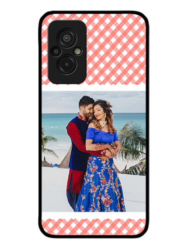 Custom Xiaomi Redmi 11 Prime 4G Personalized Glass Phone Case - Pink Pattern Design