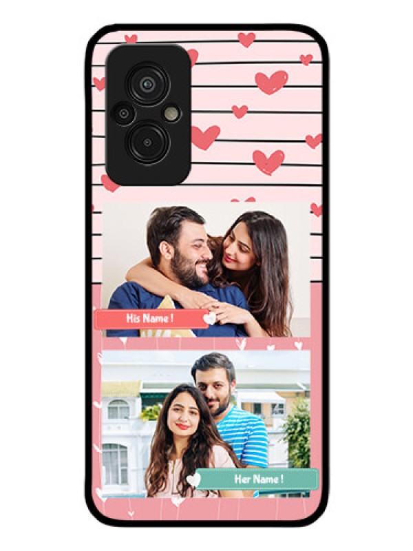 Custom Xiaomi Redmi 11 Prime 4G Custom Glass Mobile Case - Photo with Heart Design