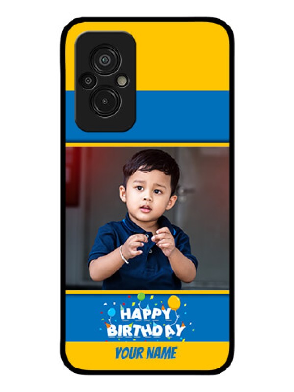 Custom Xiaomi Redmi 11 Prime 4G Custom Glass Mobile Case - Birthday Wishes Design