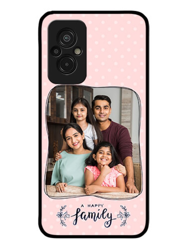 Custom Xiaomi Redmi 11 Prime 4G Custom Glass Phone Case - Family with Dots Design