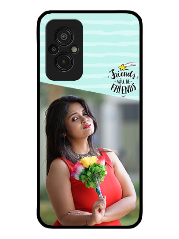 Custom Xiaomi Redmi 11 Prime 4G Custom Glass Phone Case - Friends Picture Icon Design