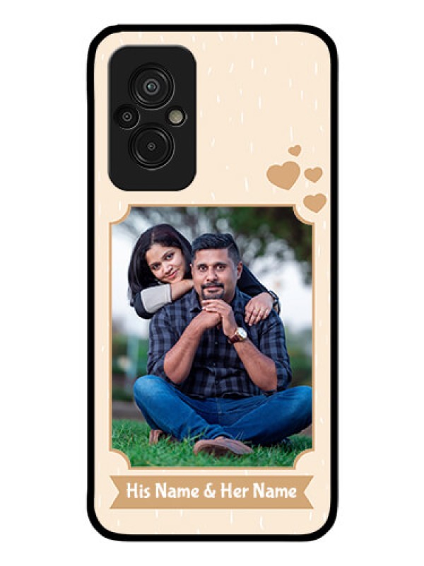 Custom Xiaomi Redmi 11 Prime 4G Custom Glass Phone Case - with confetti love design