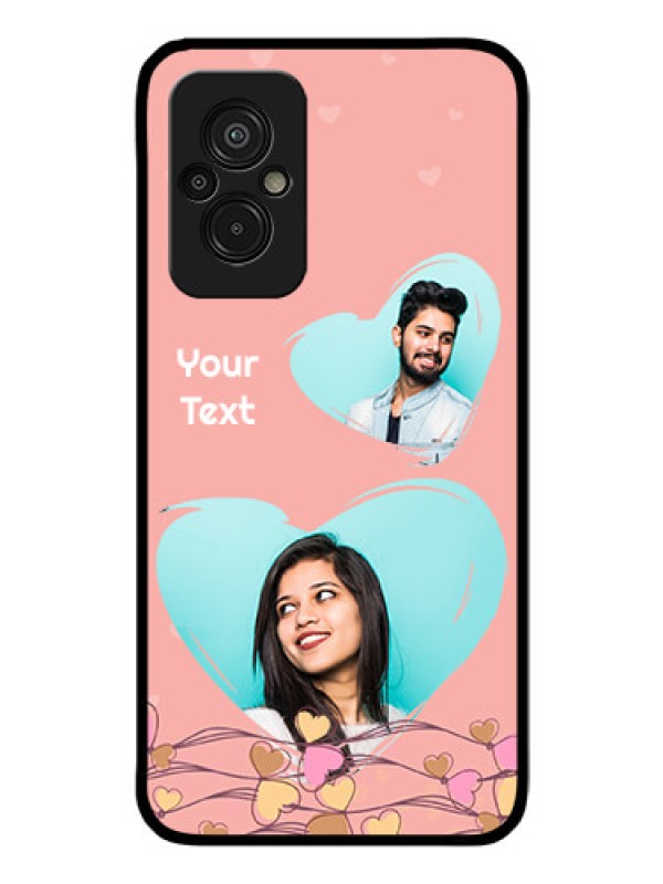 Custom Xiaomi Redmi 11 Prime 4G Custom Glass Mobile Case - Love Doodle Design