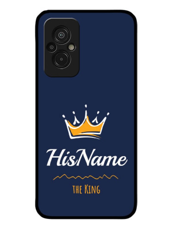 Custom Xiaomi Redmi 11 Prime 4G Glass Phone Case King with Name