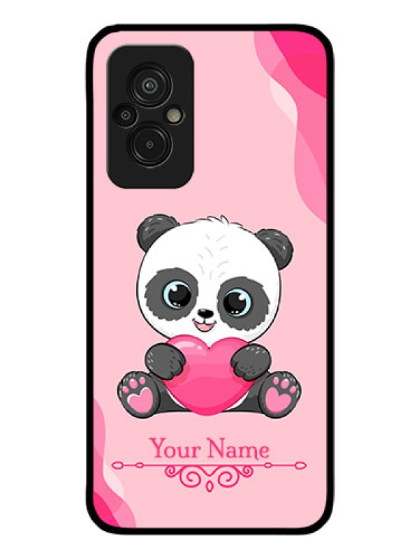 Custom Xiaomi Redmi 11 Prime 4G Custom Glass Mobile Case - Cute Panda Design