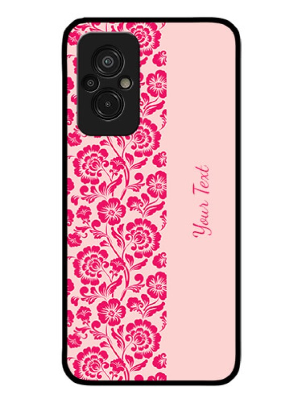 Custom Xiaomi Redmi 11 Prime 4G Custom Glass Phone Case - Attractive Floral Pattern Design