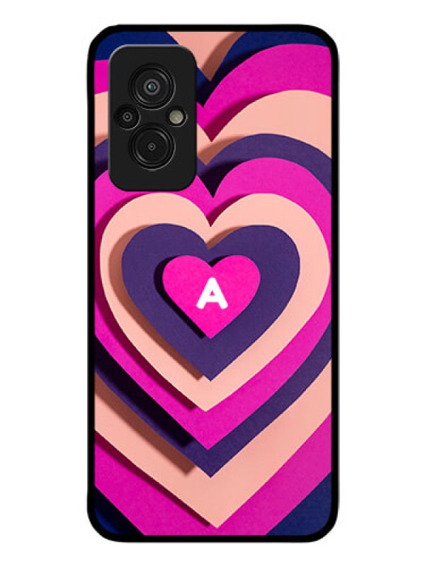 Custom Xiaomi Redmi 11 Prime 4G Custom Glass Mobile Case - Cute Heart Pattern Design