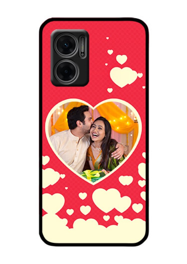 Xiaomi Redmi 11 Prime 5G Custom Glass Mobile Case - Love Symbols Phone Cover Design