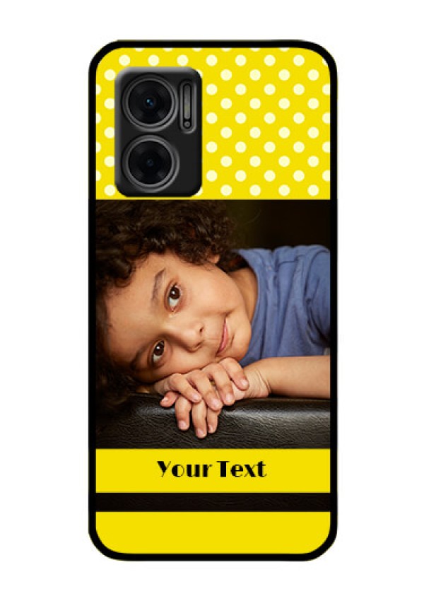 Xiaomi Redmi 11 Prime 5G Custom Glass Phone Case - Bright Yellow Case Design