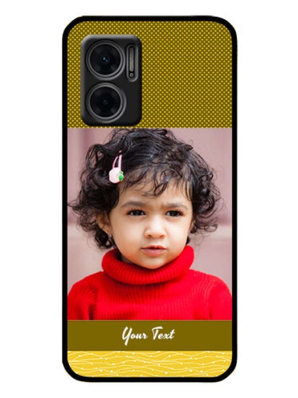 Custom Xiaomi Redmi 11 Prime 5G Custom Glass Phone Case - Simple Green Color Design