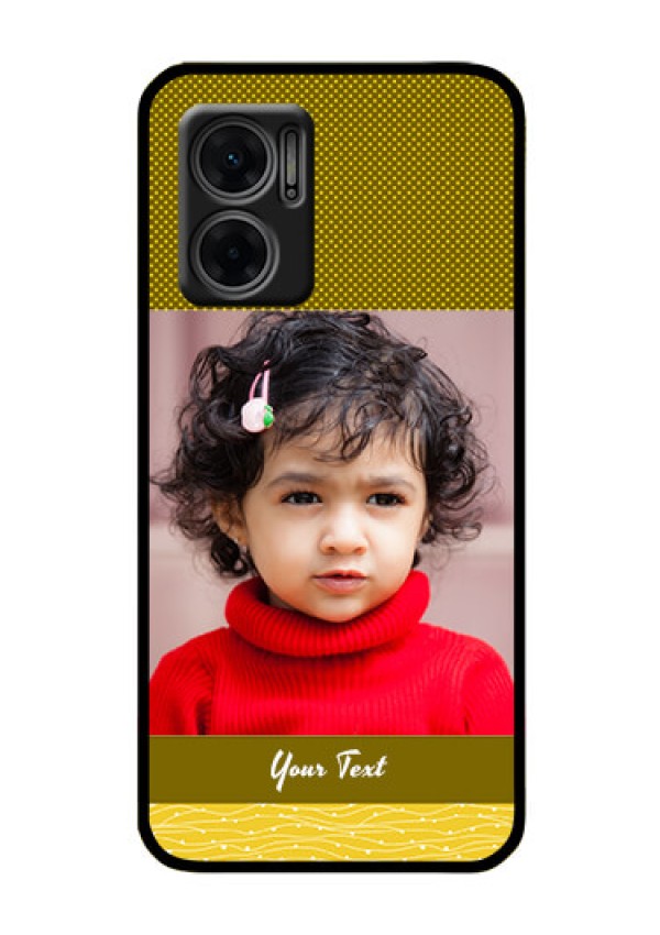 Xiaomi Redmi 11 Prime 5G Custom Glass Phone Case - Simple Green Color Design