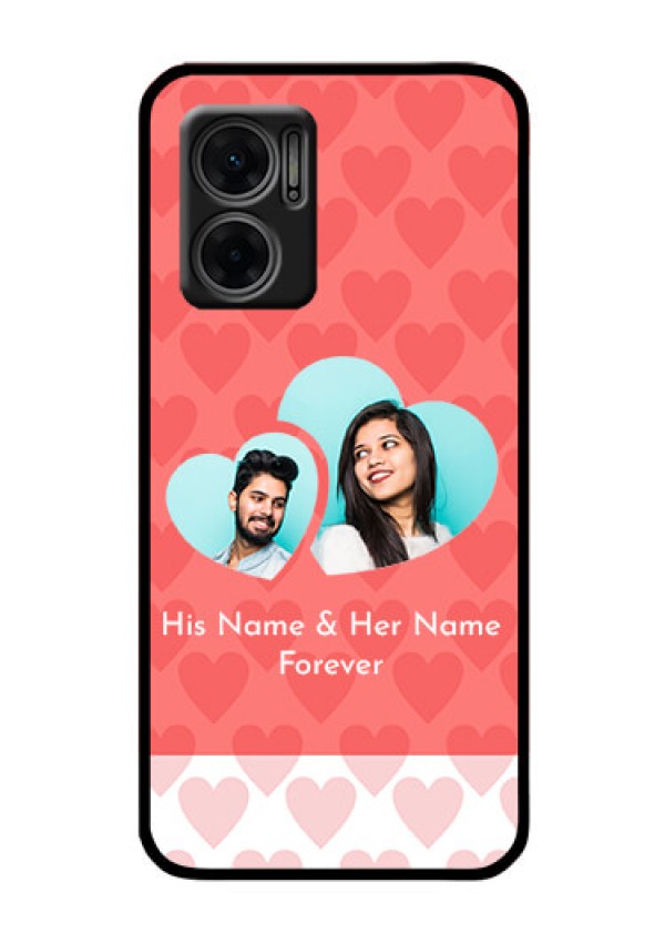 Xiaomi Redmi 11 Prime 5G Personalized Glass Phone Case - Couple Pic Upload Design