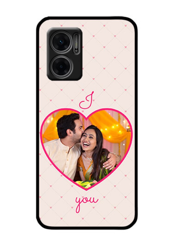 Xiaomi Redmi 11 Prime 5G Custom Glass Mobile Case - Heart Shape Design