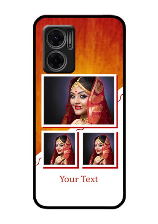 Xiaomi Redmi 11 Prime 5G Custom Glass Phone Case - Wedding Memories Design