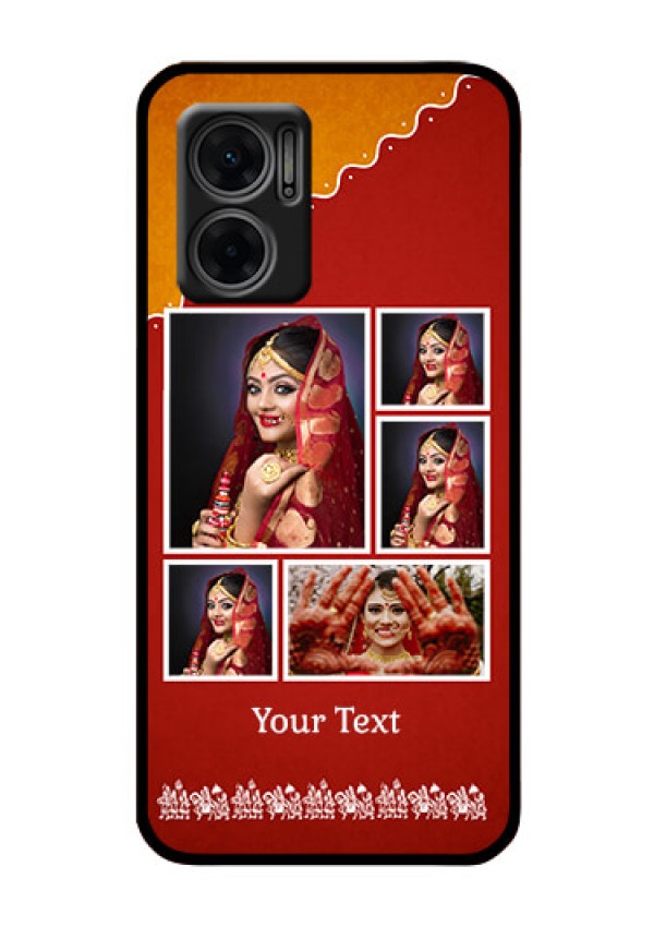 Xiaomi Redmi 11 Prime 5G Personalized Glass Phone Case - Wedding Pic Upload Design