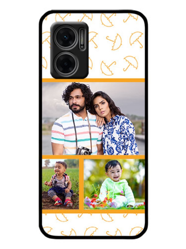 Custom Xiaomi Redmi 11 Prime 5G Custom Glass Mobile Case - Yellow Pattern Design