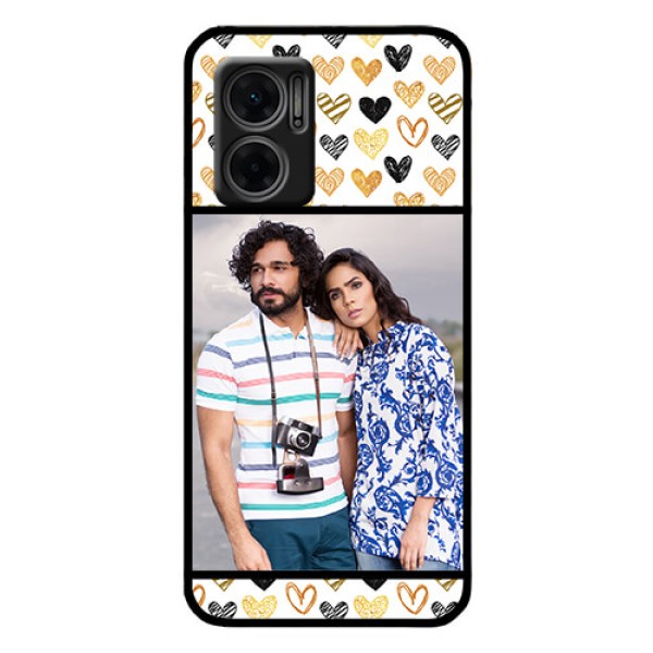 Xiaomi Redmi 11 Prime 5G Photo Printing on Glass Case - Love Symbol Design Xiaomi Redmi 11 Prime 5G Photo Printing on Glass Case - Love Symbol Design