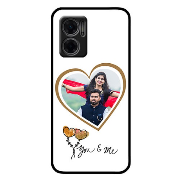 Xiaomi Redmi 11 Prime 5G Custom Glass Mobile Case - You & Me Design