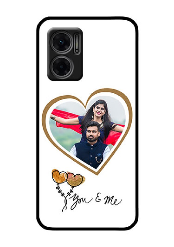 Xiaomi Redmi 11 Prime 5G Custom Glass Mobile Case - You & Me Design