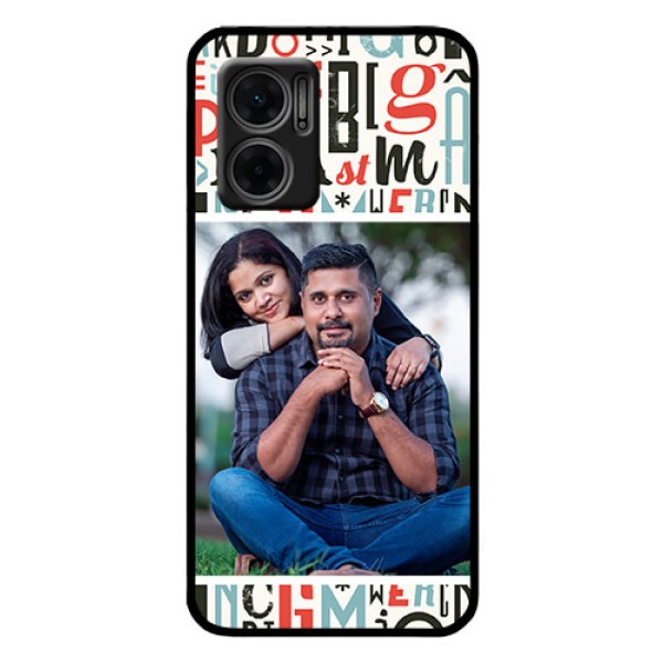 Xiaomi Redmi 11 Prime 5G Personalized Glass Phone Case - Alphabet Design
