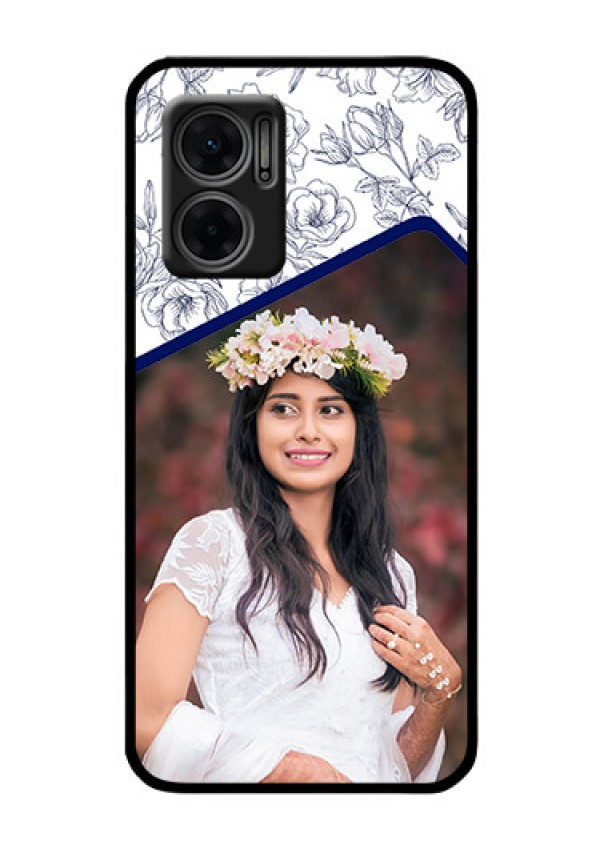 Xiaomi Redmi 11 Prime 5G Personalized Glass Phone Case - Premium Floral Design