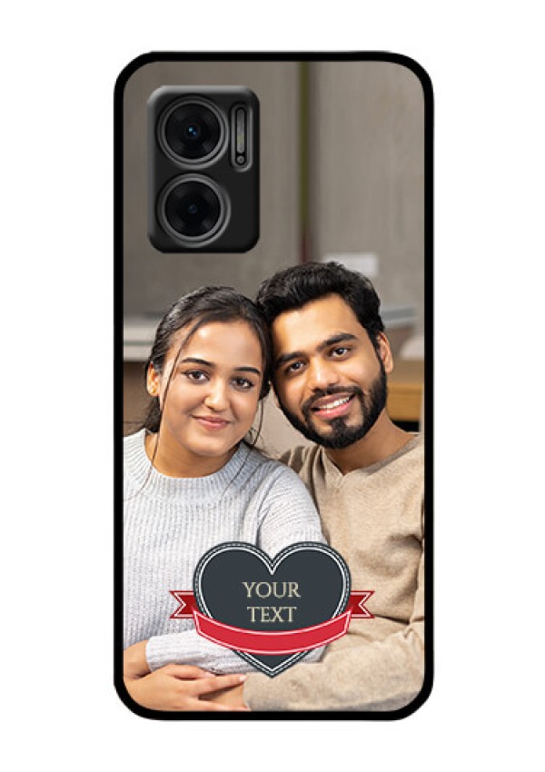 Xiaomi Redmi 11 Prime 5G Custom Glass Phone Case - Just Married Couple Design