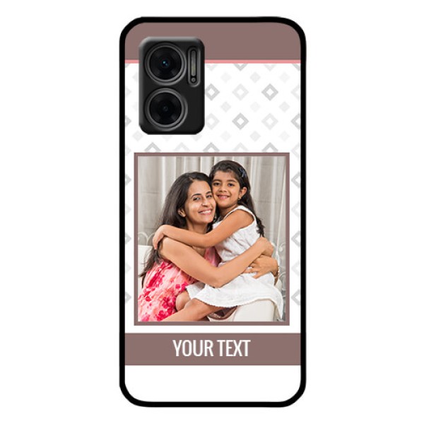 Xiaomi Redmi 11 Prime 5G Photo Printing on Glass Case - Simple Diamond Design Xiaomi Redmi 11 Prime 5G Photo Printing on Glass Case - Simple Diamond Design