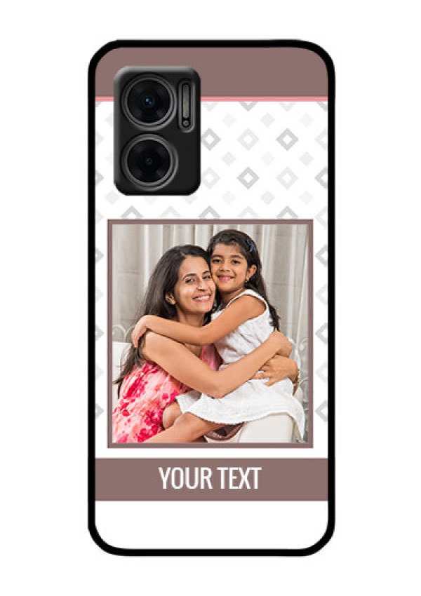 Xiaomi Redmi 11 Prime 5G Photo Printing on Glass Case - Simple Diamond Design