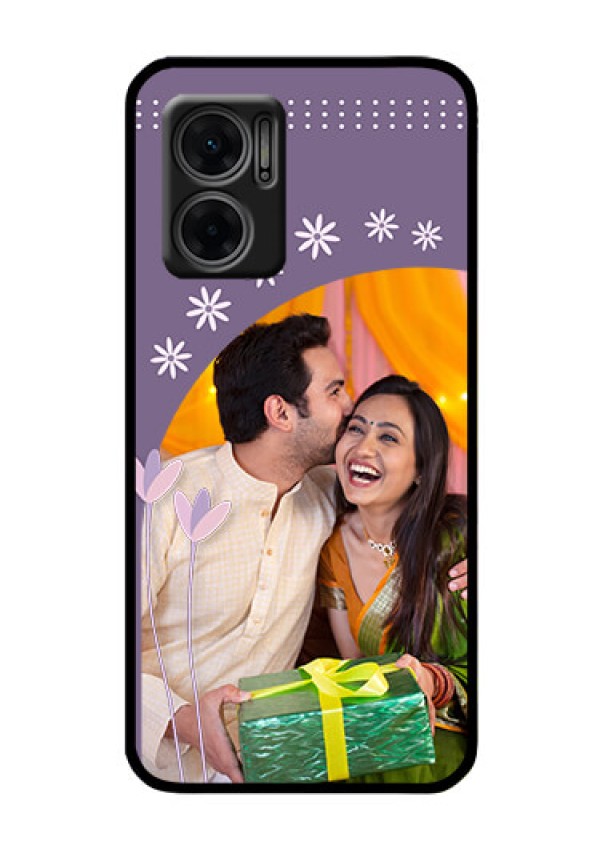 Xiaomi Redmi 11 Prime 5G Custom Glass Mobile Case - Lavender flowers design