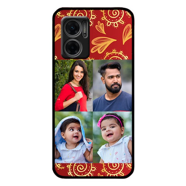 Xiaomi Redmi 11 Prime 5G Photo Printing on Glass Case - 4 Image Traditional Design Xiaomi Redmi 11 Prime 5G Photo Printing on Glass Case - 4 Image Traditional Design
