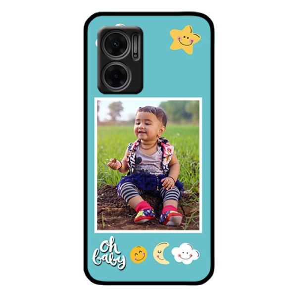 Xiaomi Redmi 11 Prime 5G Personalized Glass Phone Case - Smiley Kids Stars Design Xiaomi Redmi 11 Prime 5G Personalized Glass Phone Case - Smiley Kids Stars Design