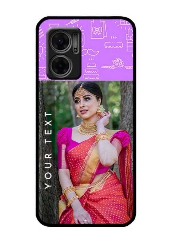 Xiaomi Redmi 11 Prime 5G Custom Glass Mobile Case - Birthday Icons Design