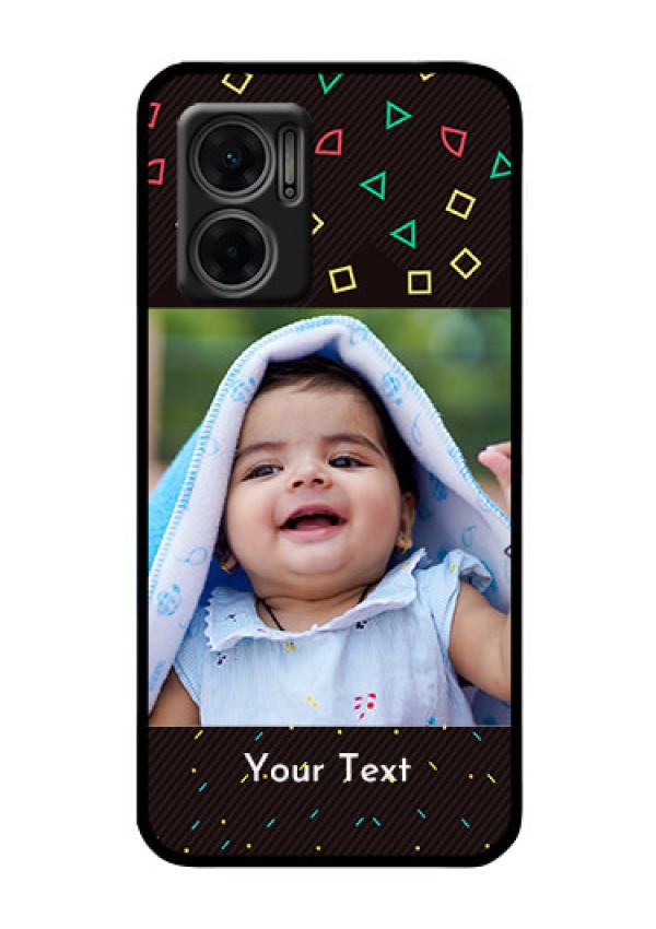 Xiaomi Redmi 11 Prime 5G Custom Glass Phone Case - with confetti birthday design