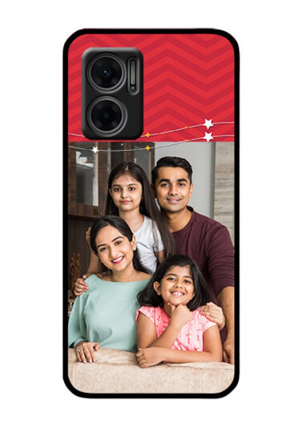 Xiaomi Redmi 11 Prime 5G Personalized Glass Phone Case - Happy Family Design