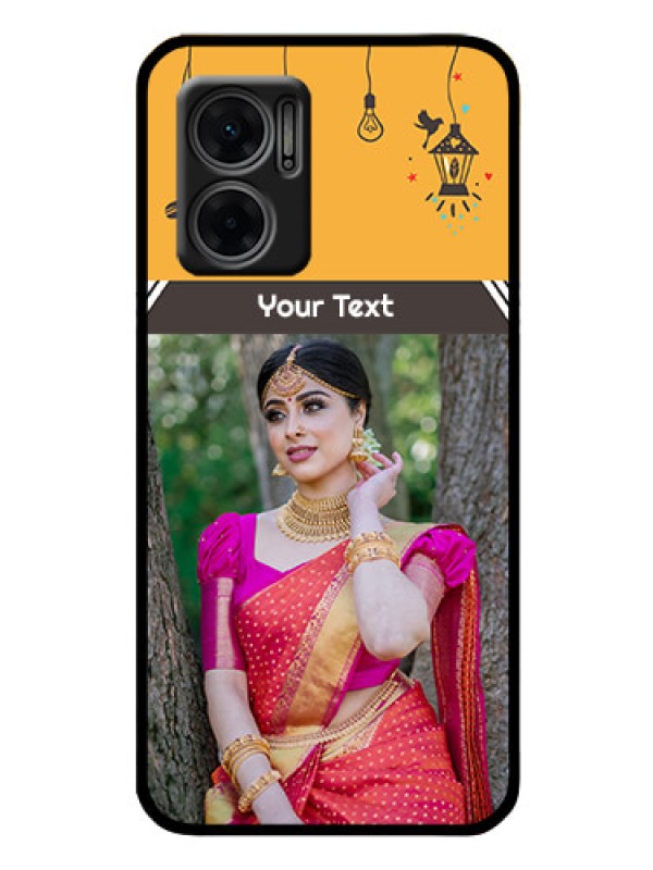 Custom Xiaomi Redmi 11 Prime 5G Custom Glass Mobile Case - with Family Picture and Icons