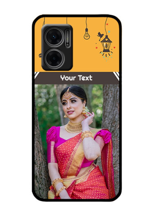 Xiaomi Redmi 11 Prime 5G Custom Glass Mobile Case - with Family Picture and Icons