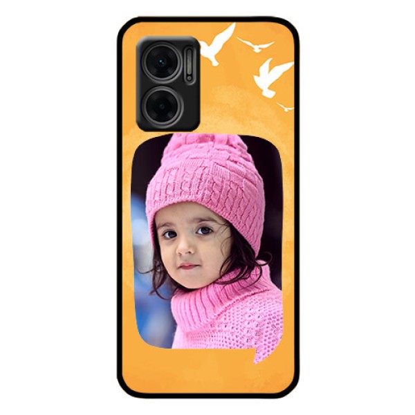 Xiaomi Redmi 11 Prime 5G Personalized Glass Phone Case - Water Color Design with Bird Icons