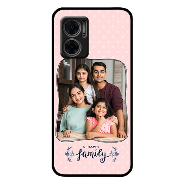 Xiaomi Redmi 11 Prime 5G Custom Glass Phone Case - Family with Dots Design