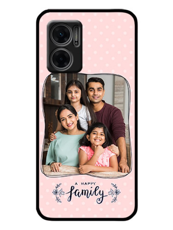 Custom Xiaomi Redmi 11 Prime 5G Custom Glass Phone Case - Family with Dots Design