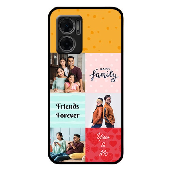 Xiaomi Redmi 11 Prime 5G Personalized Glass Phone Case - Images with Quotes Design