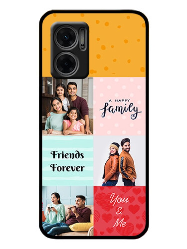 Custom Xiaomi Redmi 11 Prime 5G Personalized Glass Phone Case - Images with Quotes Design