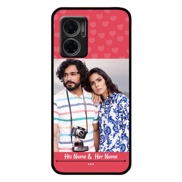 Xiaomi Redmi 11 Prime 5G Photo Printing on Glass Case - Simple Love Design