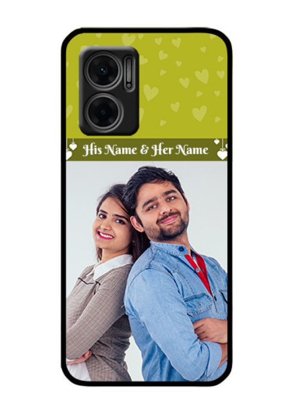 Xiaomi Redmi 11 Prime 5G Custom Glass Phone Case - You & Me Heart Design