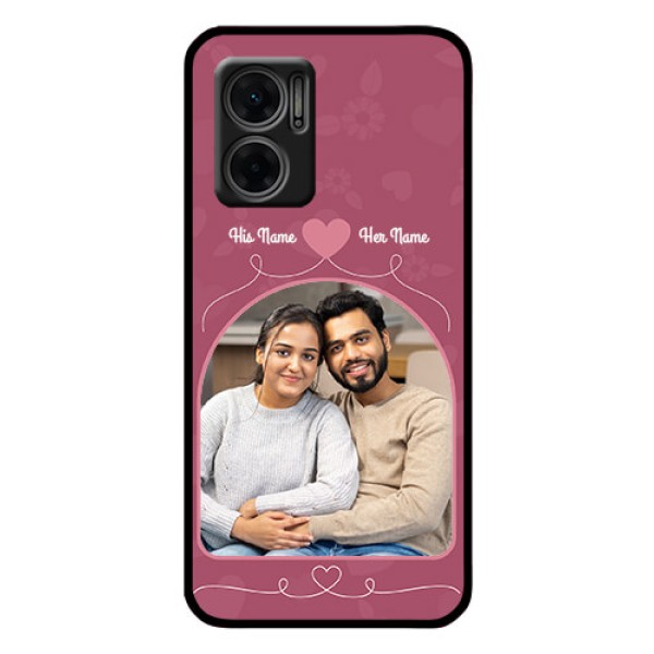 Xiaomi Redmi 11 Prime 5G Photo Printing on Glass Case - Love Floral Design