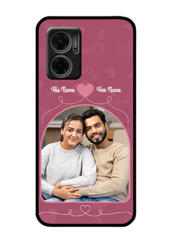 Xiaomi Redmi 11 Prime 5G Photo Printing on Glass Case - Love Floral Design