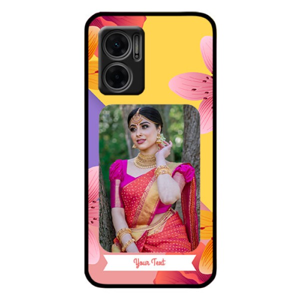 Xiaomi Redmi 11 Prime 5G Custom Glass Mobile Case - 3 Image With Vintage Floral Design Xiaomi Redmi 11 Prime 5G Custom Glass Mobile Case - 3 Image With Vintage Floral Design